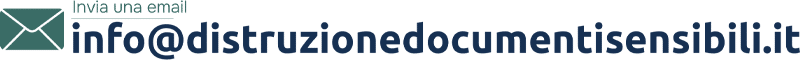 grafica email distruzione documenti sensibili